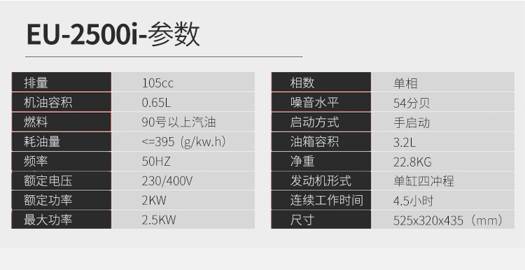 2千瓦便携式发电机